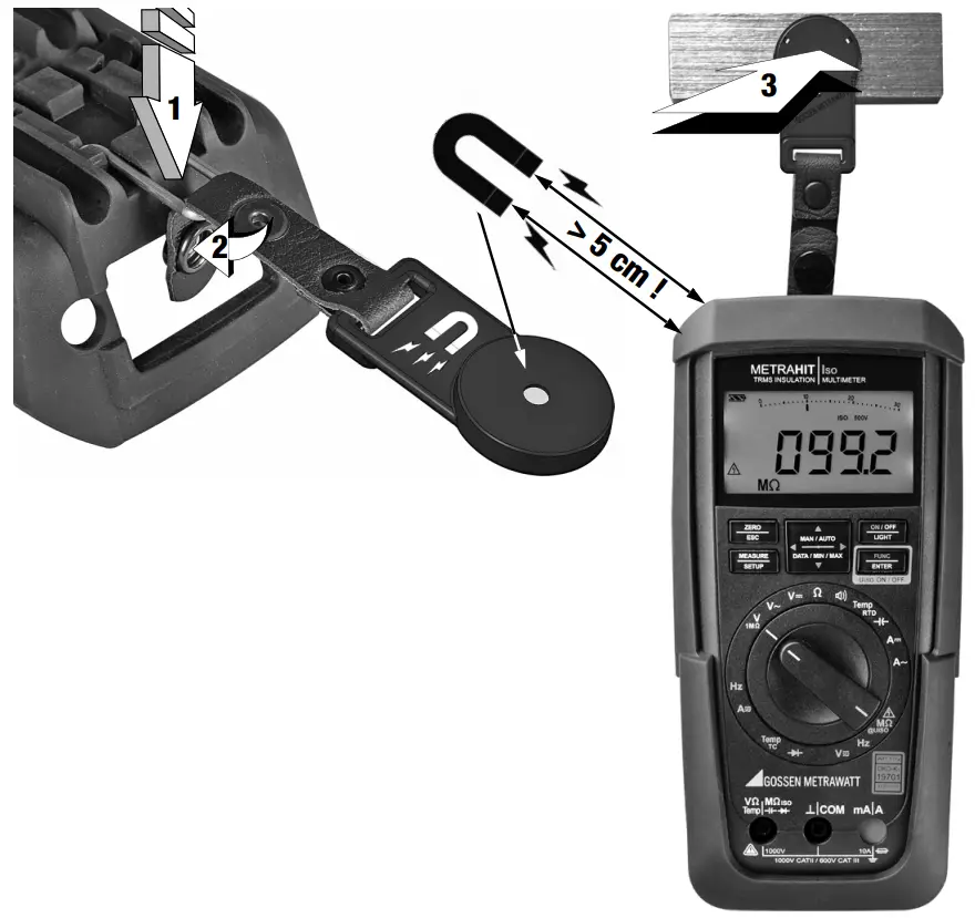 GOSSEN METRAWATT HIT Clip Z117A Magnetic Holder and Belt Strap