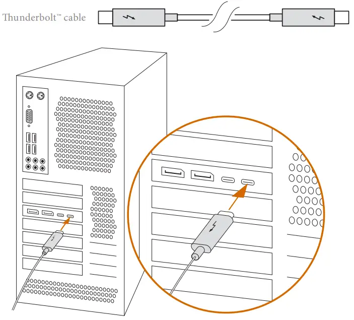Connecting the Thunderbolt