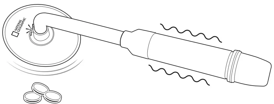 NATIONAL GEOGRAPHIC 80-20010 Underwater Metal Detector - Detecting a Target