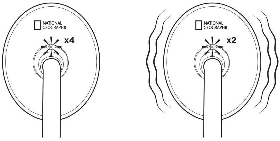 NATIONAL GEOGRAPHIC 80-20010 Underwater Metal Detector - simultaneously