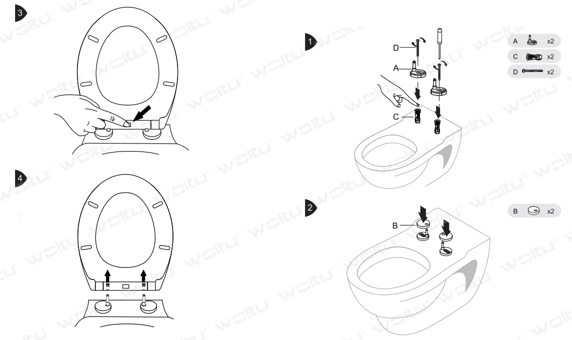 Woltu 91ayVk0crnL Toilet Seat - Figure 1