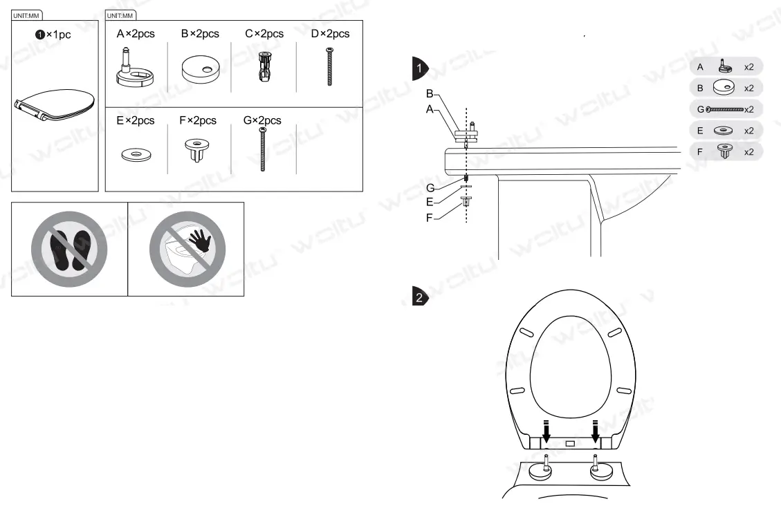 Woltu 91ayVk0crnL Toilet Seat - Figure