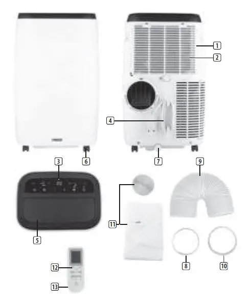 PRINCESS-01-352900-01-001-9000-Smart-Air-Conditioner-Instruction-Manual-fig-1