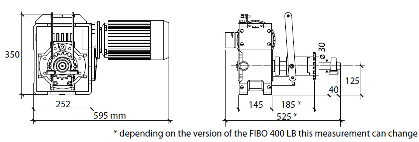 FADINI-FIBO-300 LB - 1-5-HP-Electro-Mechanical-Geared-Motor-Heavy-11
