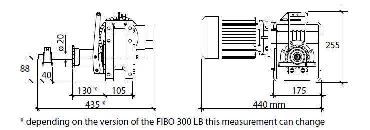 FADINI-FIBO-300 LB - 1-5-HP-Electro-Mechanical-Geared-Motor-Heavy-9
