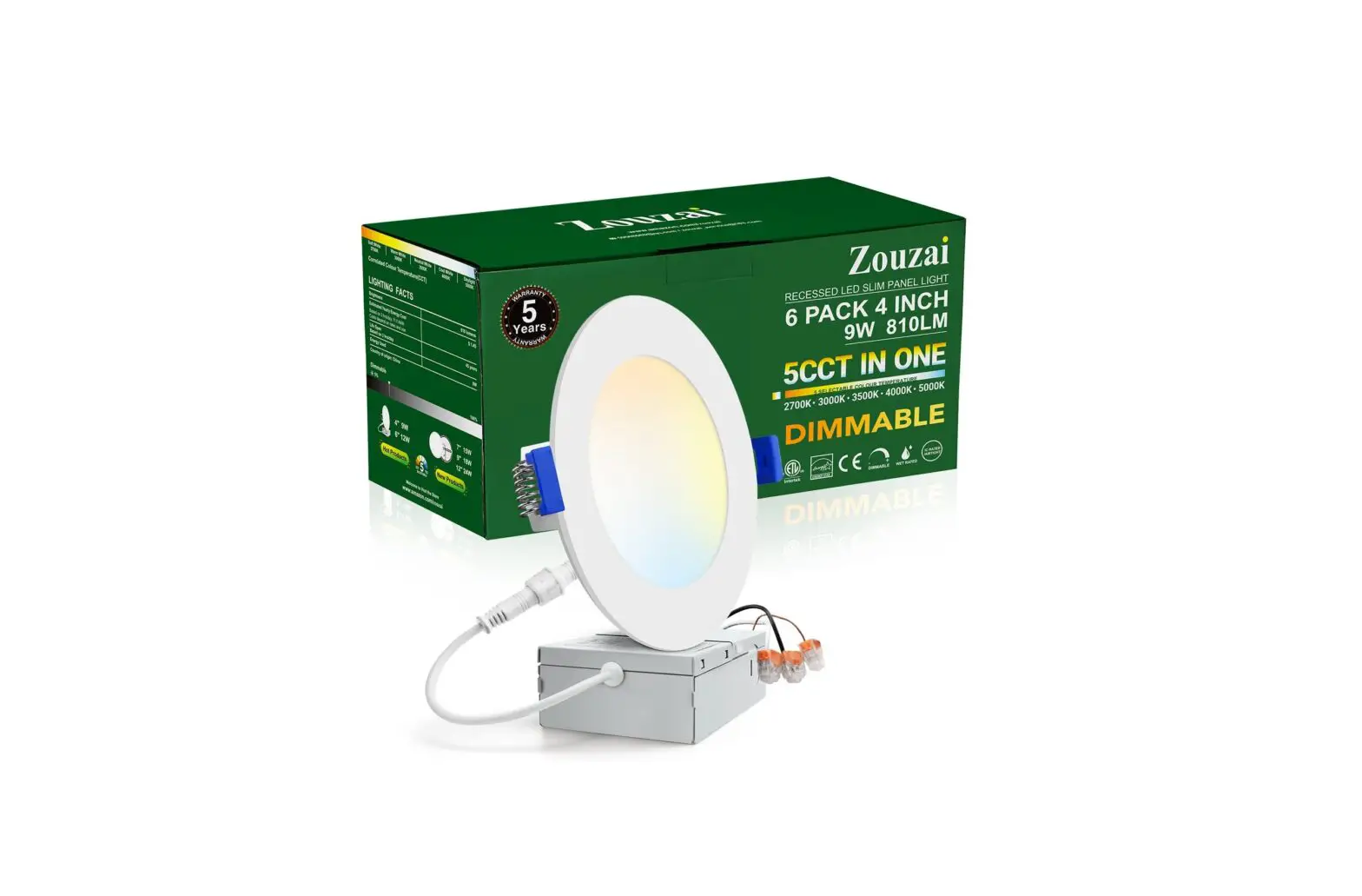 Zouzai ‎lbt-srpl-09c Ultra Thin Led Recessed Light User Manual
