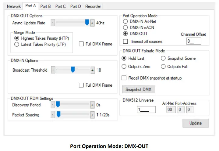 DMXking eDMX4 MAX ISODIN22 4 Port ArtNet or sACN Via Ethernet to DMX 512 Converter - fig 6