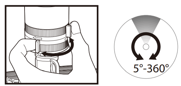 EDEN 94156EDAMZ 6-Pattern Rotary Gear Drive Sprinkler - Adjustments 2