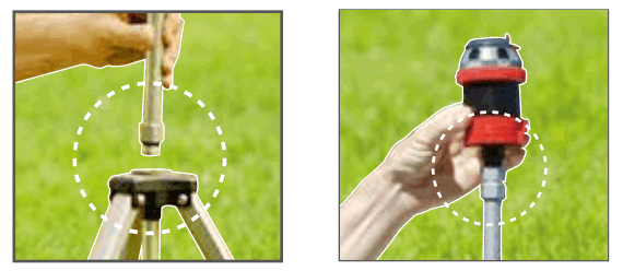 EDEN 94156EDAMZ 6-Pattern Rotary Gear Drive Sprinkler - Step 2