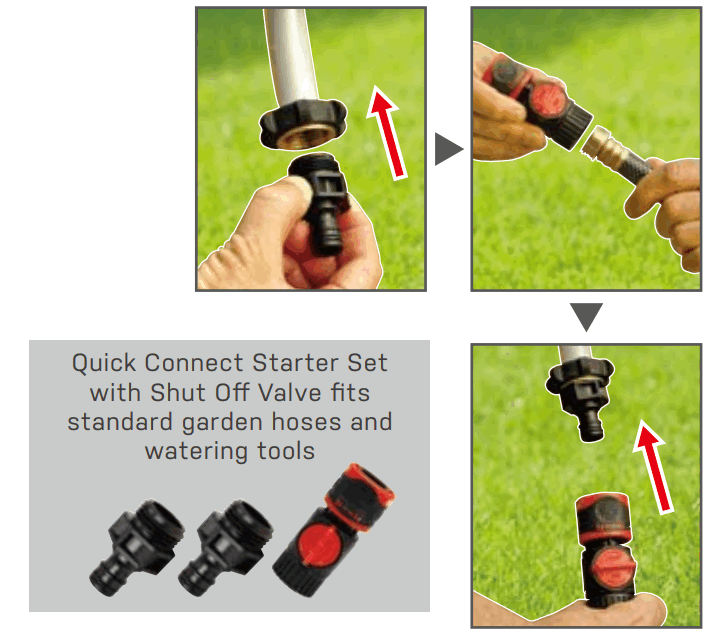 EDEN 94156EDAMZ 6-Pattern Rotary Gear Drive Sprinkler - Step 3