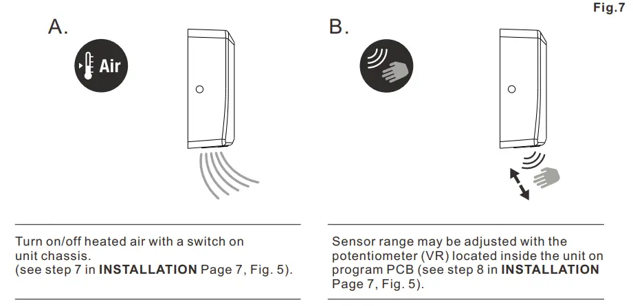 ASi 0192-1-93 TURBO Swift ADA Compliant Hand Dryer - ADJUSTMENTS