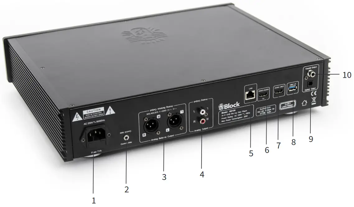 Block HD-120 High End 4K Blu-ray CD Player - fig 2