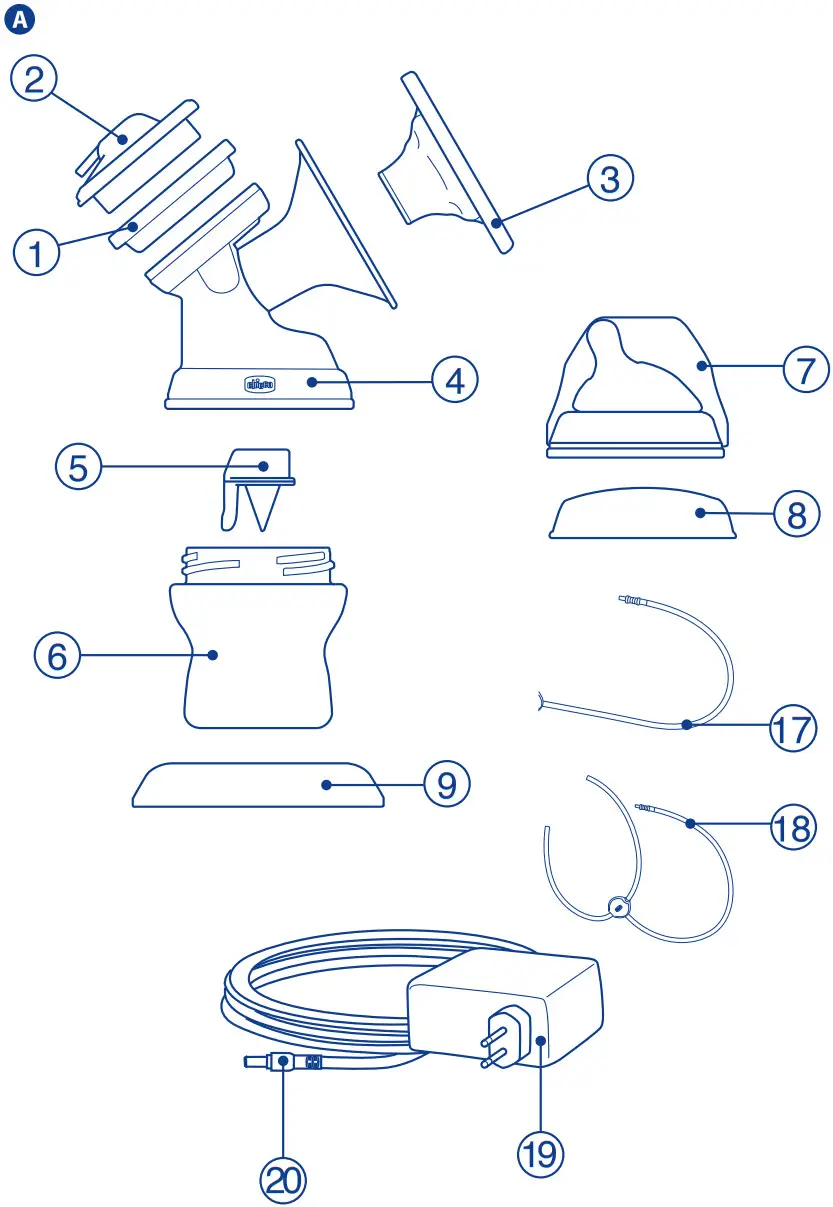 chicco 7701 9199 Electric Breast Pump - FIGURE 1