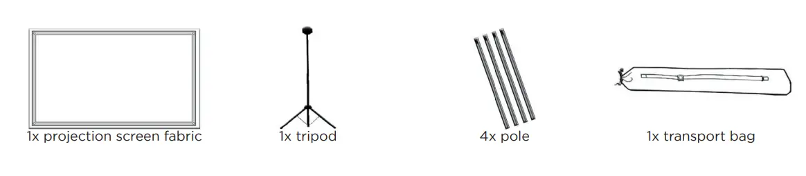 celexon 32422_071 Tripod Screen Ultra-Lightweight - BOX