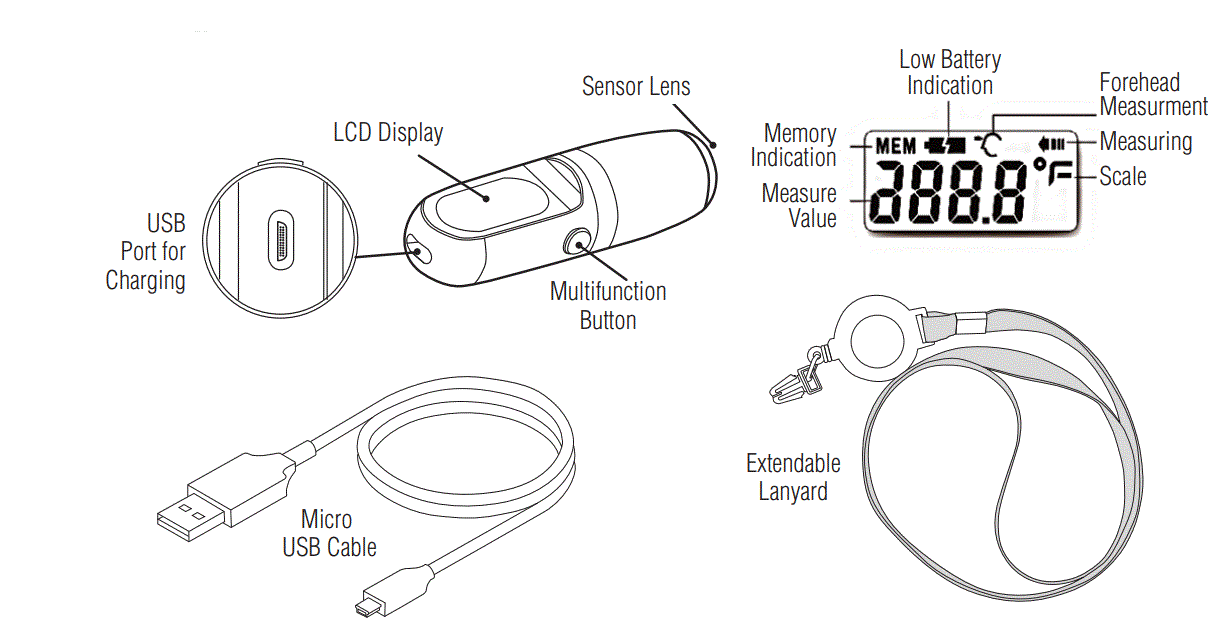 American-Diagnostic-Corporation --Core-Medical-Device-Manufactur-Adtemp-Mini-432-Non-Contact-Infrared-Thermometer-fig-1