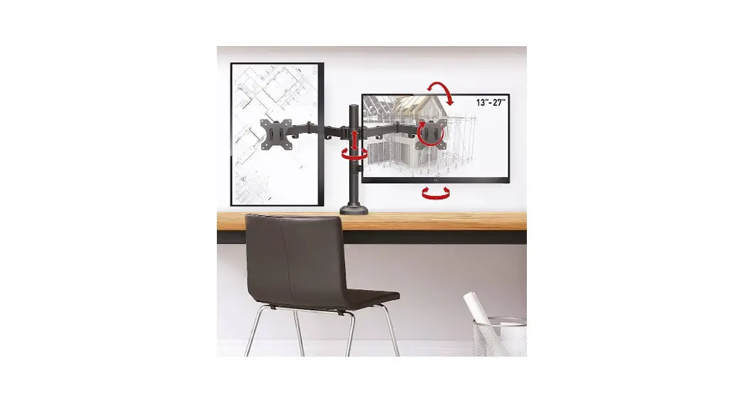 Barkan M142t Full Motion Dual Flat Curved Monitor Desk Mount Installation Guide Barkan M142t Full Motion Dual Flat Curved Monitor Desk Mount Installation Guide