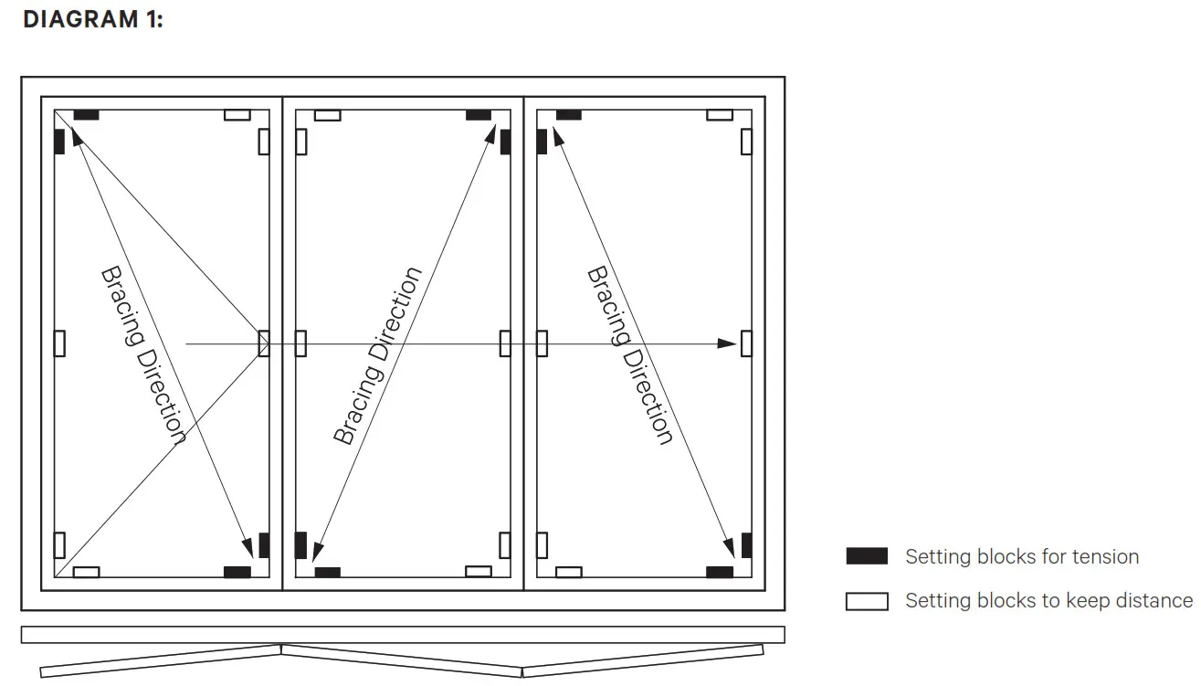 NanaWall WD66 Standard Wood Framed Folding System - DIAGRAM