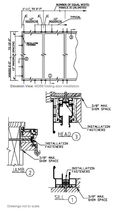 NanaWall WD66 Standard Wood Framed Folding System - FOLDING