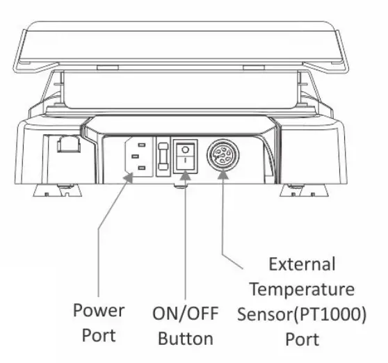 NEUATION iSTIR HP350, HP550 Prime Magnetic Stirrer with Hot Plate - RearSide