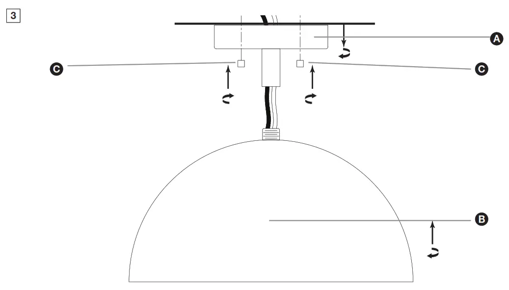 Crate and Barrel CB2 Bell White Modern Flush Mount Light- fig 5
