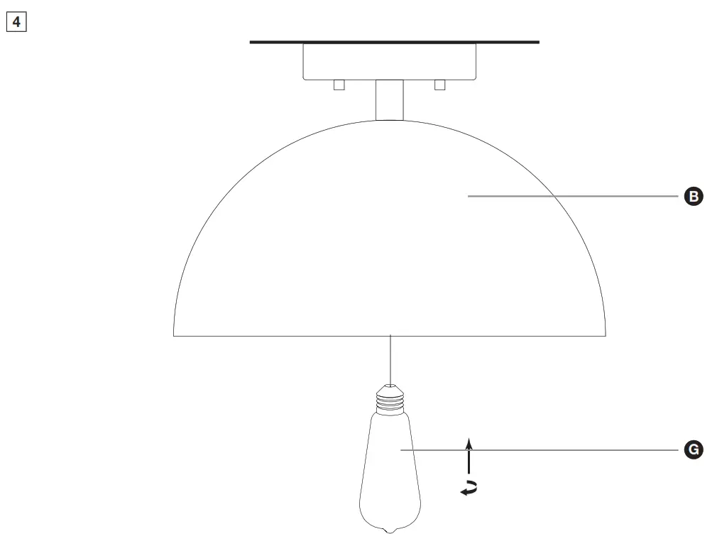 Crate and Barrel CB2 Bell White Modern Flush Mount Light- fig6