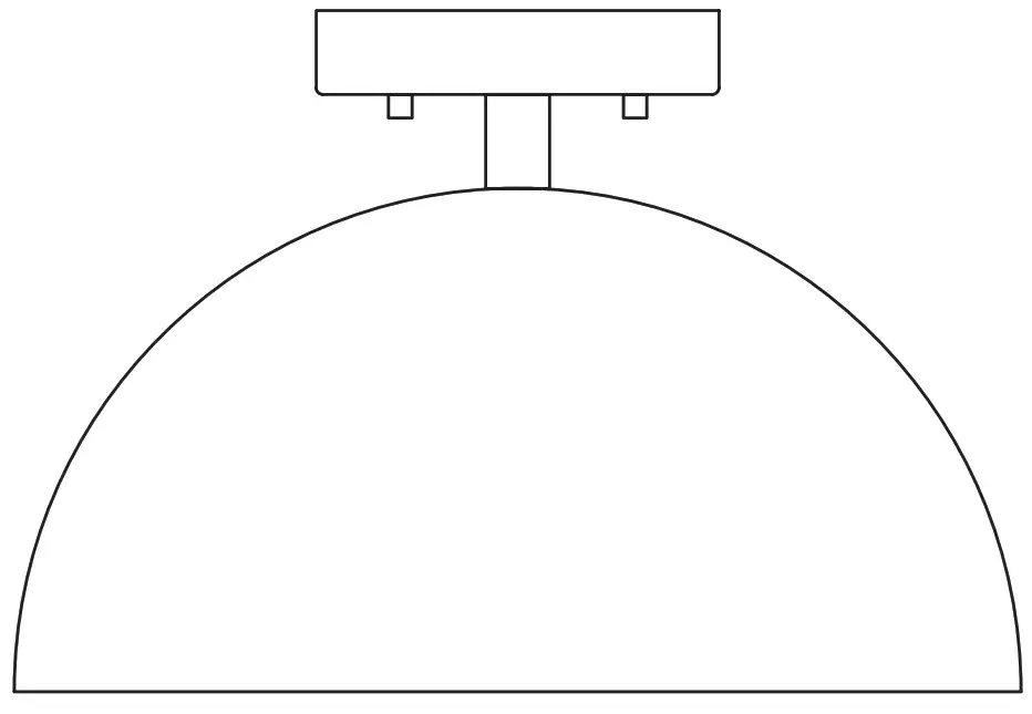 Crate and Barrel CB2 Bell White Modern Flush Mount Light