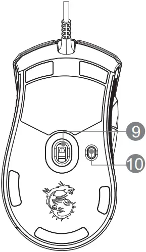 msi 8ZB6 Clutch GM51 Lightweight Wireless Mouse A2