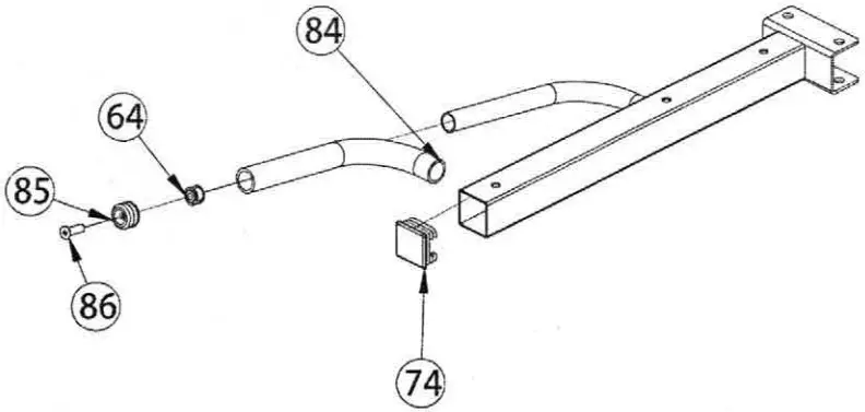 FORCE F MLPHS V2 Monster Ultimate Leg Press Hack Squat Combo - ASSEMBLY DRAWING 20