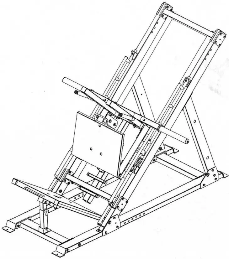 FORCE F MLPHS V2 Monster Ultimate Leg Press Hack Squat Combo - ASSEMBLY DRAWING 24