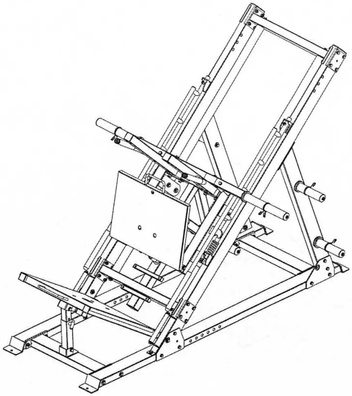 FORCE F MLPHS V2 Monster Ultimate Leg Press Hack Squat Combo - ASSEMBLY DRAWING 26