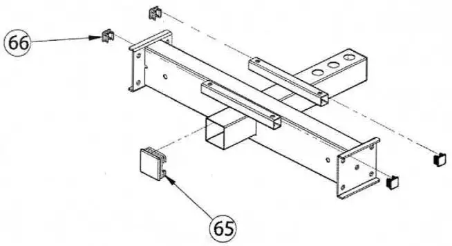 FORCE F MLPHS V2 Monster Ultimate Leg Press Hack Squat Combo - ASSEMBLY DRAWING 6