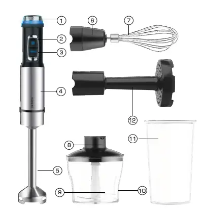 CENTEK CT-1331 Hand Blender fig-1