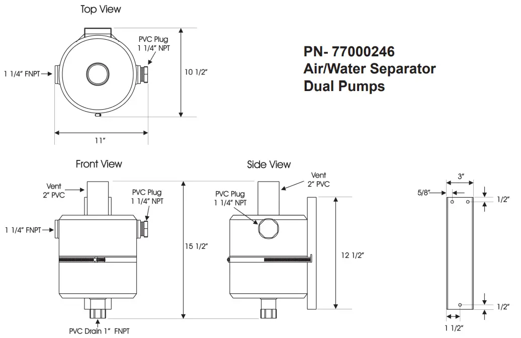midmark CV3 Classic Series Wet Ring Vacuum - Dual Pumps