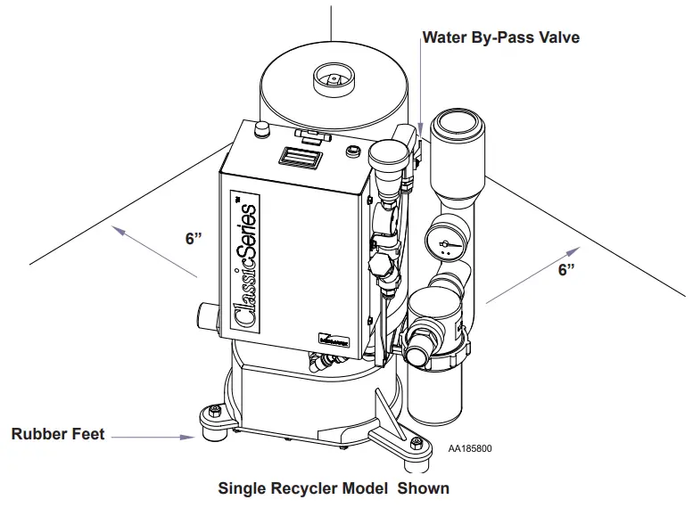 midmark CV3 Classic Series Wet Ring Vacuum - Single Recycler