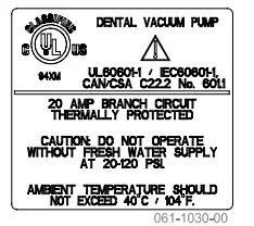 midmark CV3 Classic Series Wet Ring Vacuum - icon9