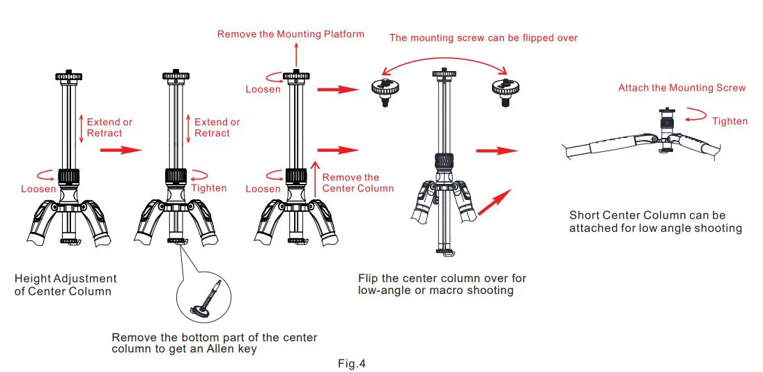 SIRUI-T-1005-Aluminum-Travel-Tripod-fig-5
