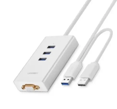 Ugreen 40256 Usb 3.0 To Vga + 3 Ports Usb 3.0 Converter User Manual