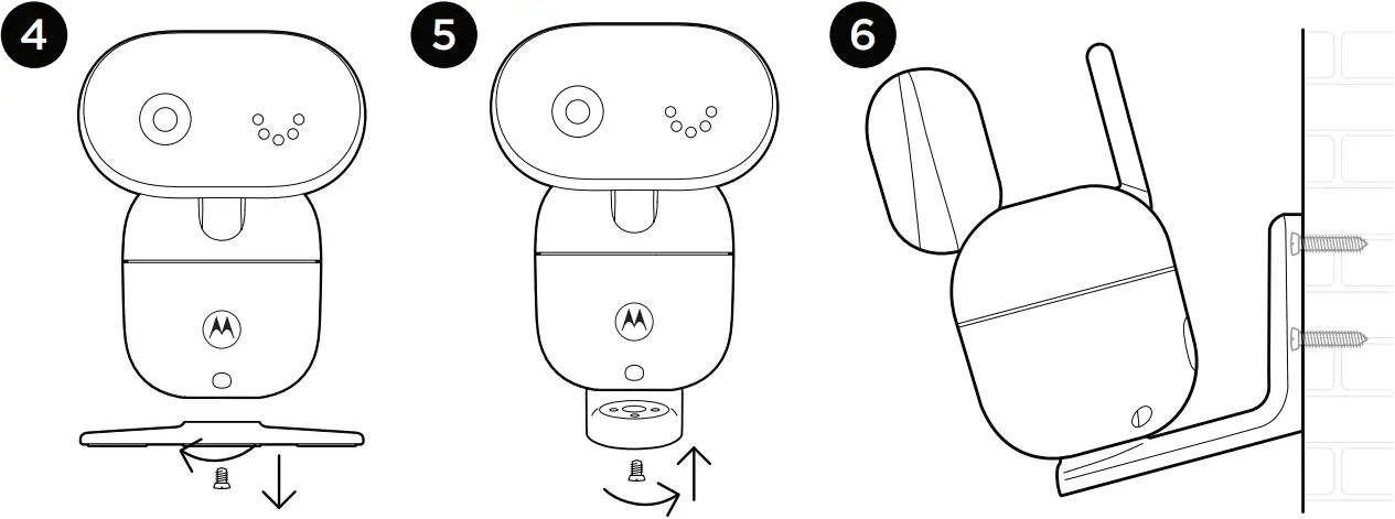 motorola PIP1610 - Wall mount the baby unit 2