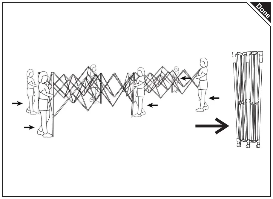 Outsunny 840 012 Beige Pop Up Party Tent Gazebo Wedding Canopy - Product Overview 9