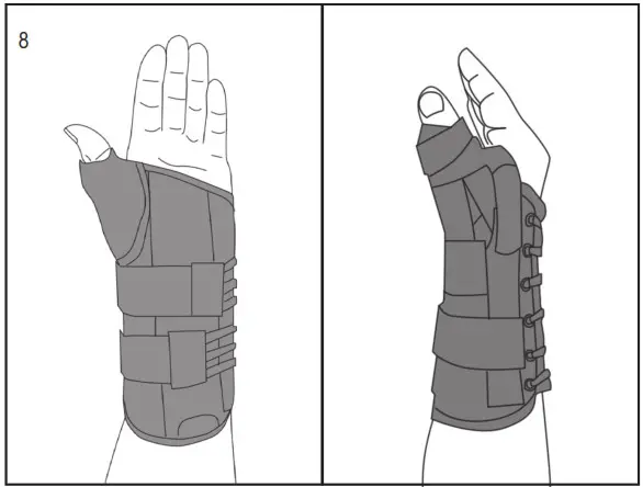 HELY WEBER 6893410 Titan Thumb Lacing Orthosis - overview 8