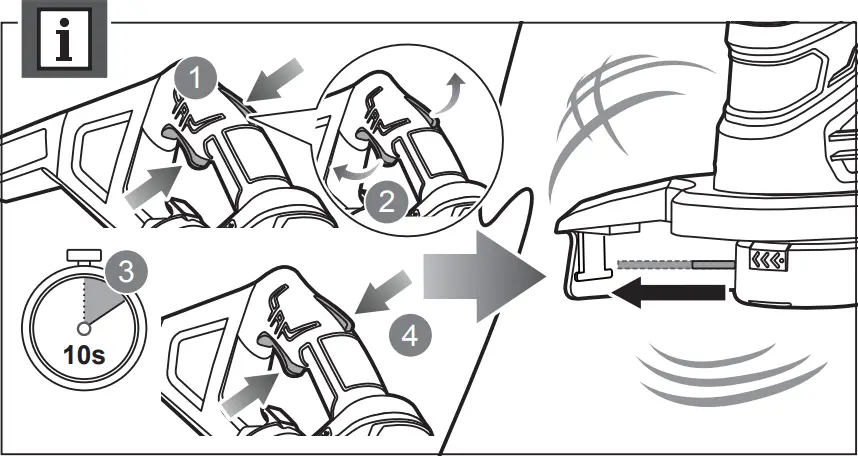 RYOBI RLT1831H25F18V Trimmer Cutting - c8