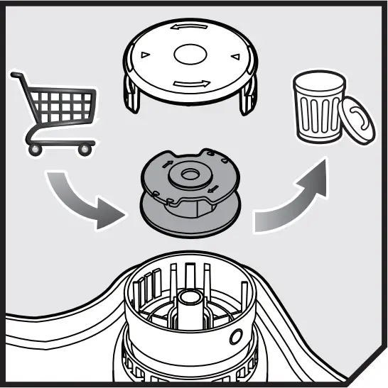 RYOBI RLT1831H25F18V Trimmer Cutting - f1