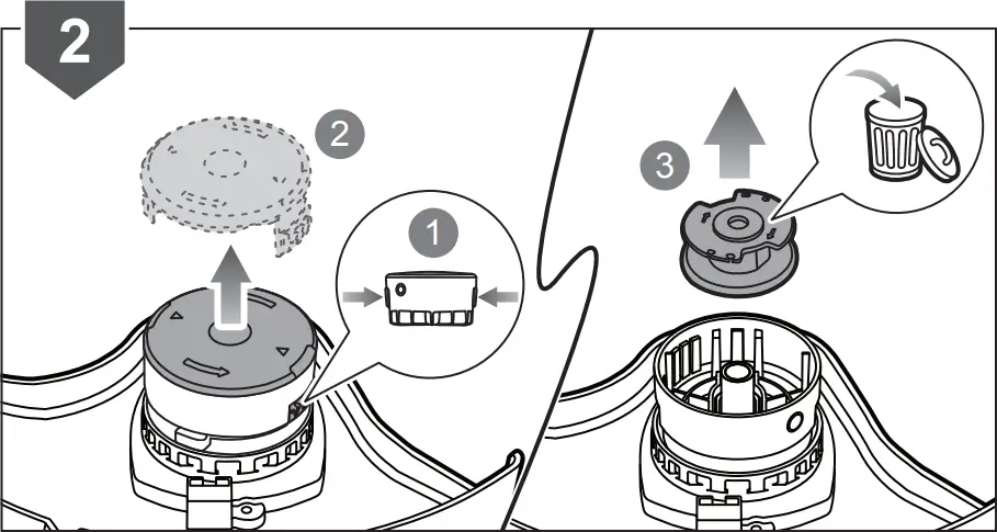 RYOBI RLT1831H25F18V Trimmer Cutting - f3