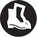 Wear safety footwear a3