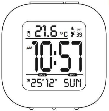 hama 00186372 RC 45 Radio Controlled Alarm Clock