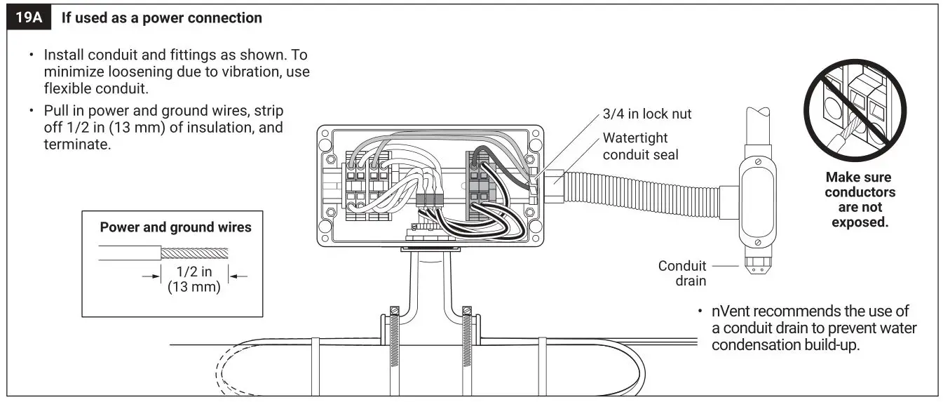 nVent RAYCHEM JBM-100-L-A Multi Entry Connection Kit - Figure 19A