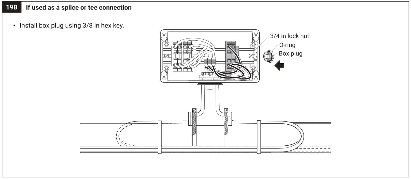 nVent RAYCHEM JBM-100-L-A Multi Entry Connection Kit - Figure 19B