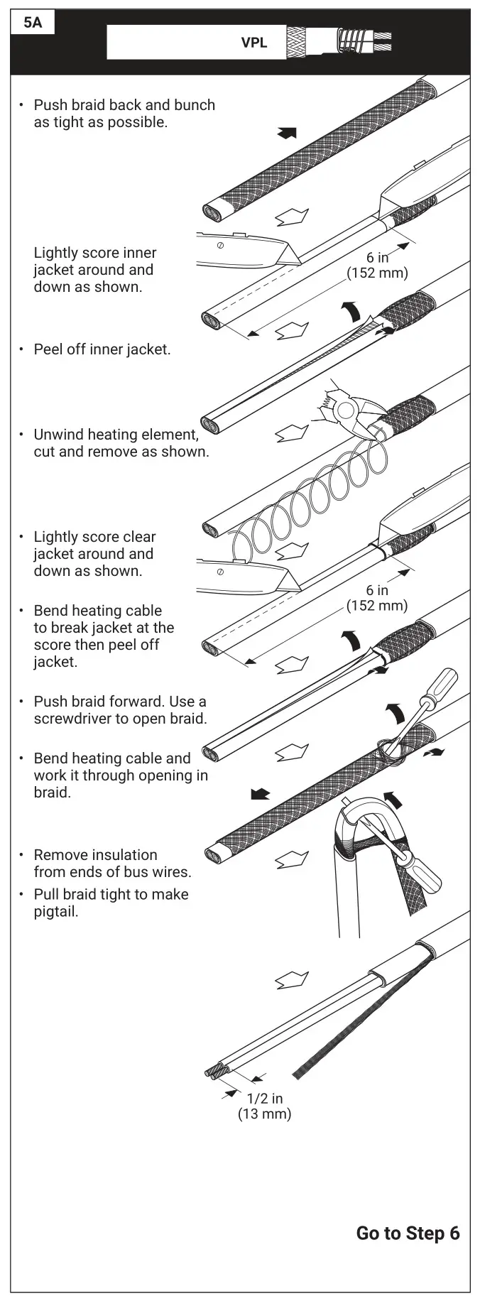 nVent RAYCHEM JBM-100-L-A Multi Entry Connection Kit - Figure 5A