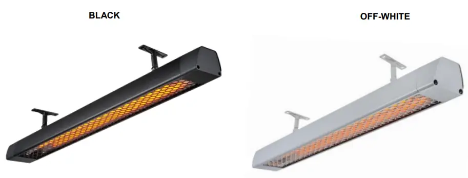 HEATSTRIP THY2200 High Intensity Electric Radiant Infrared Overheat Heater - BLACK