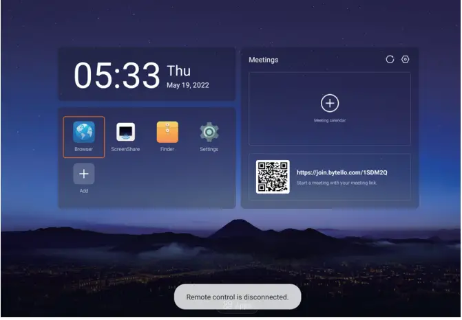 MAXHUB UCS15 Integrated Video Conference Terminal - connected remote control